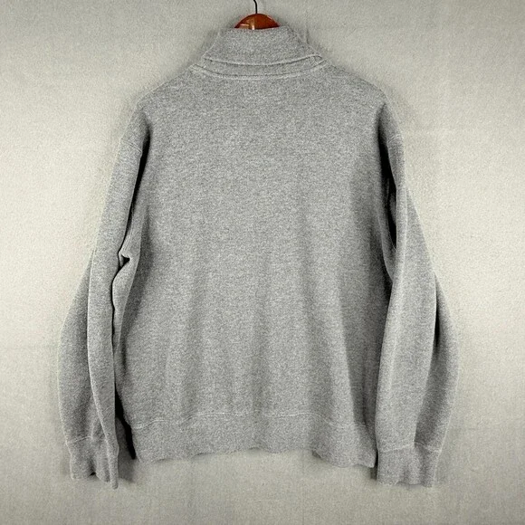 Polo Ralph Lauren Sweater Mens 2XL Gray Pullover Shawl Collar Grandpa - Picture 11 of 12